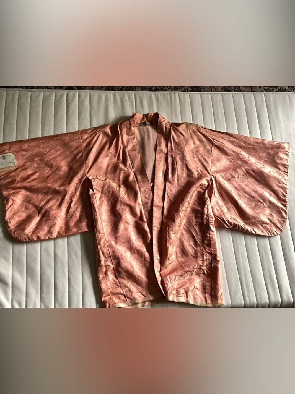 Takashimaya Pink Paisley silk Haori Jacket